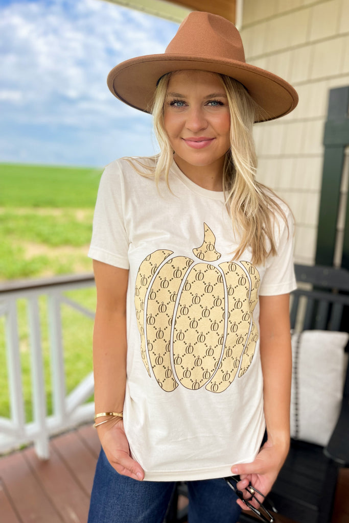 Inspired Pumpkin Graphic Tee - Be You Boutique